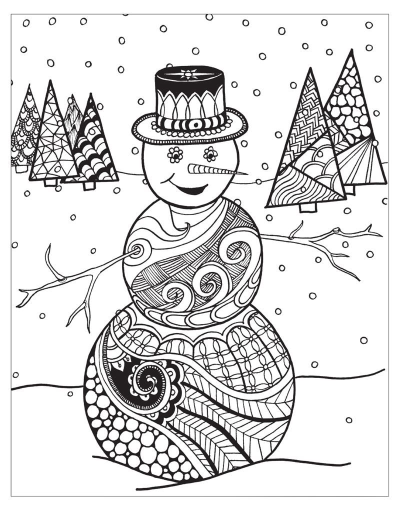 80 Printable Winter Wonderland Coloring Pages 1