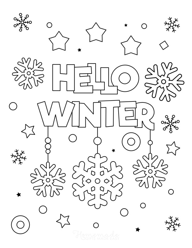 80 Printable Winter Wonderland Coloring Pages 10