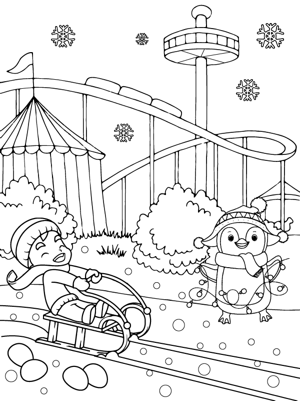 80 Printable Winter Wonderland Coloring Pages 11