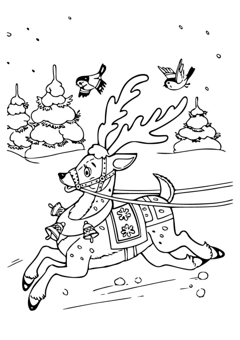 80 Printable Winter Wonderland Coloring Pages 12