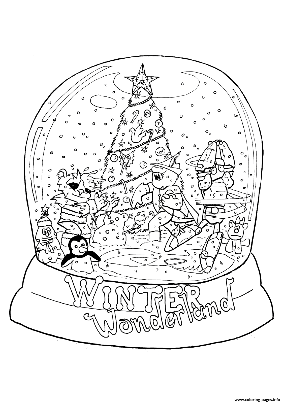 80 Printable Winter Wonderland Coloring Pages 16