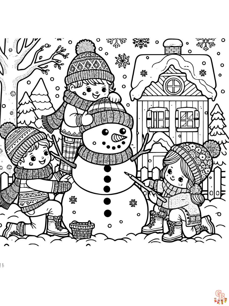 80 Printable Winter Wonderland Coloring Pages 17