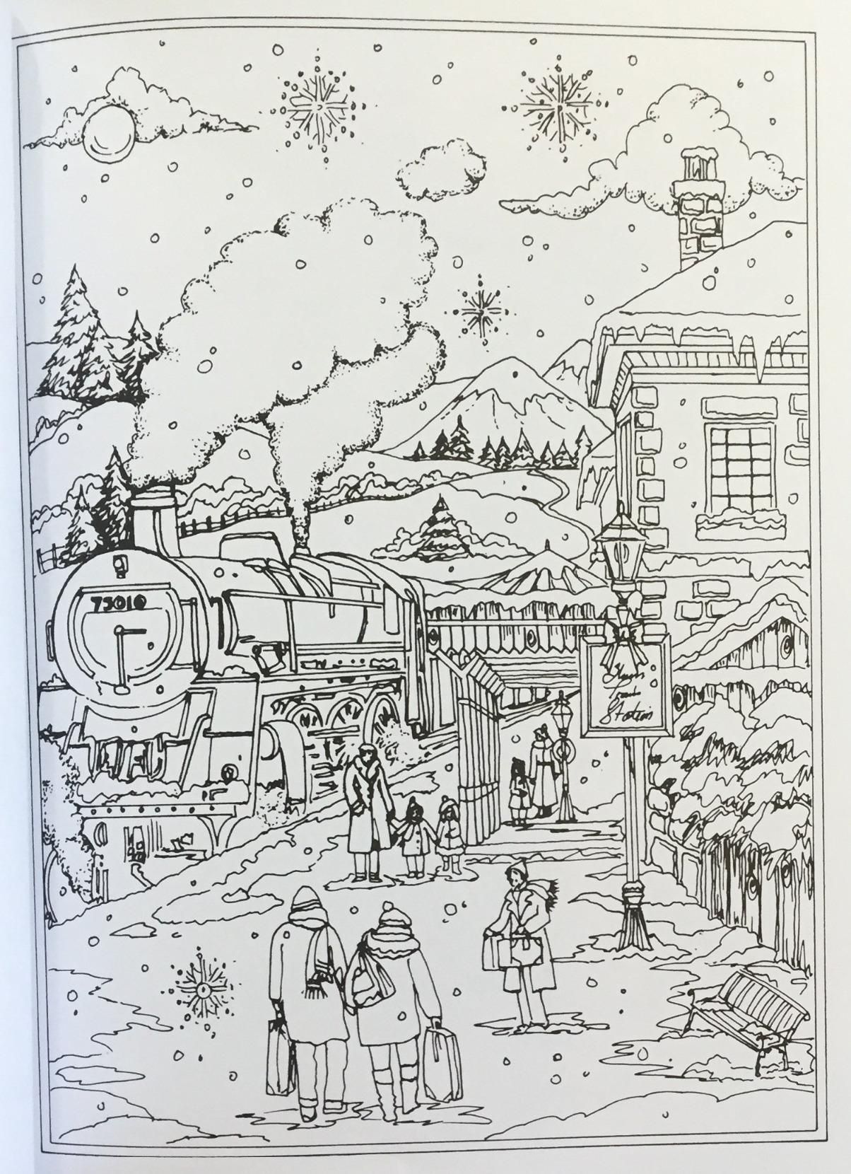 80 Printable Winter Wonderland Coloring Pages 7