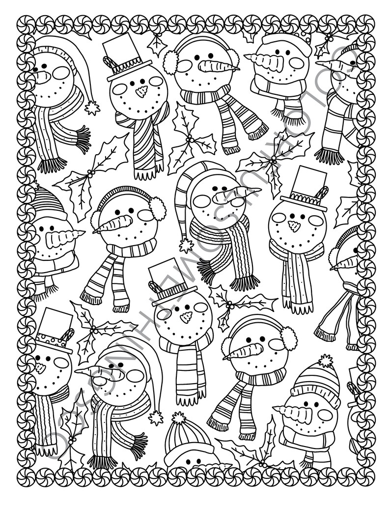 80 Printable Winter Wonderland Coloring Pages 70