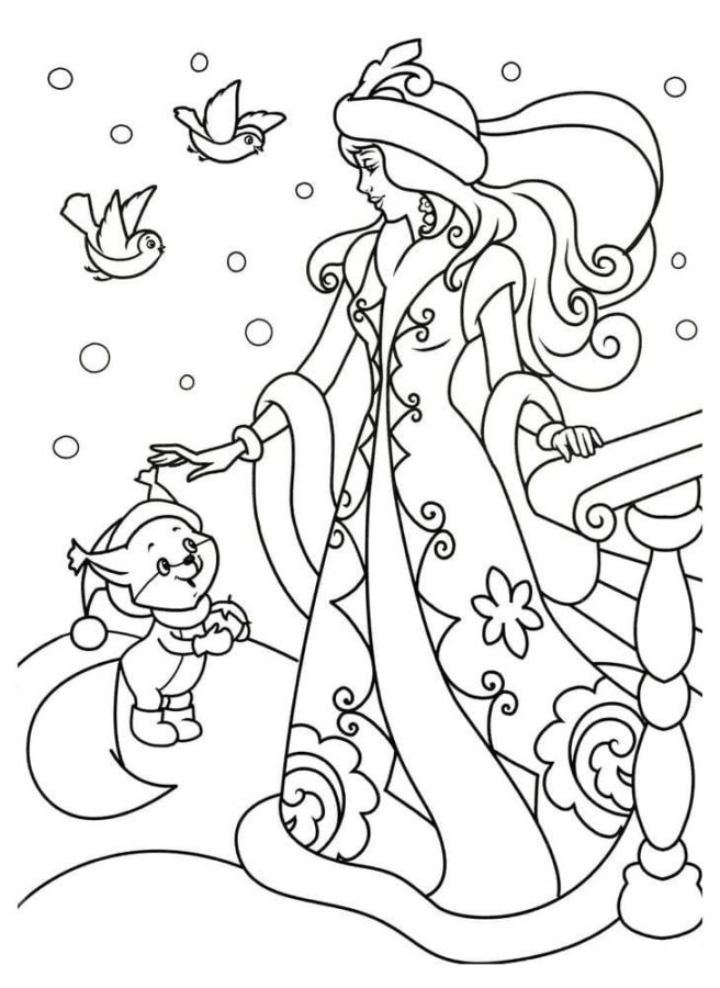 80 Printable Winter Wonderland Coloring Pages 71