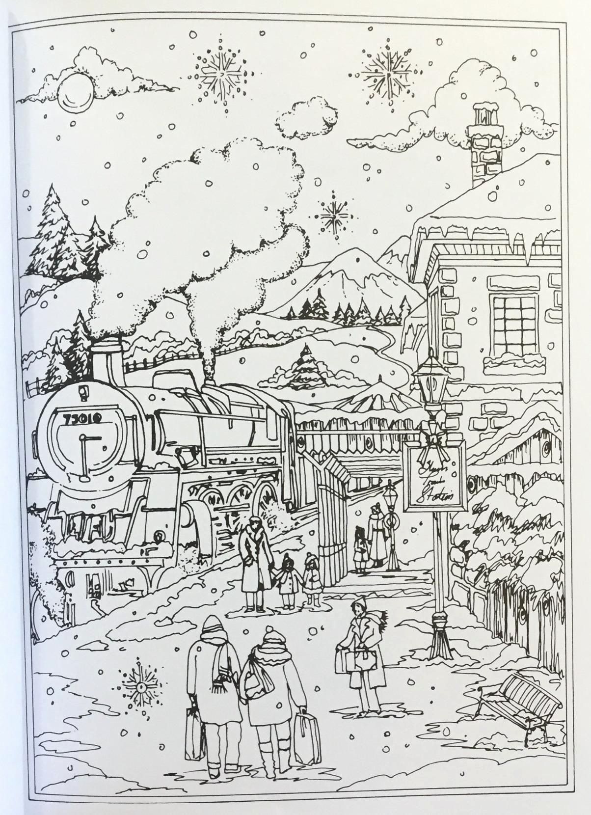 80 Printable Winter Wonderland Coloring Pages 73