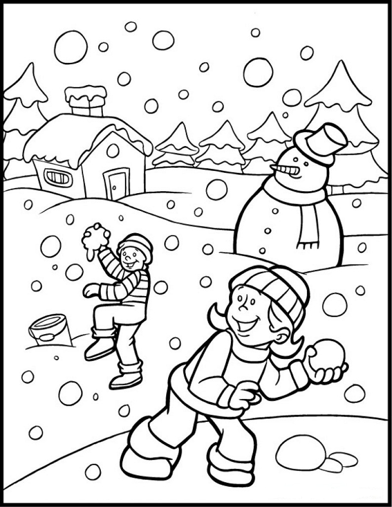 80 Printable Winter Wonderland Coloring Pages 76