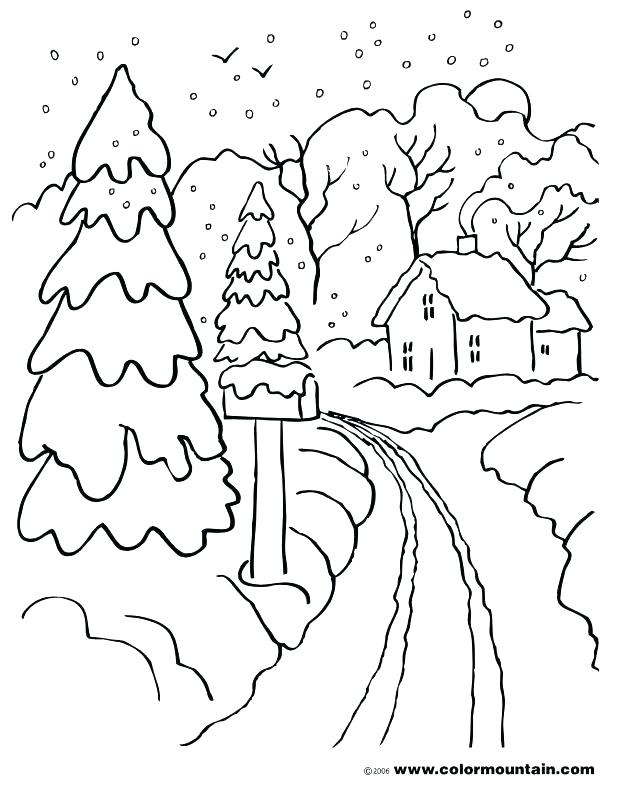 80 Printable Winter Wonderland Coloring Pages 8