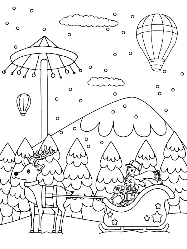 80 Printable Winter Wonderland Coloring Pages 82