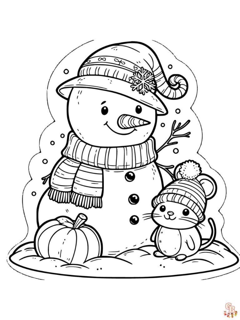 80 Printable Winter Wonderland Coloring Pages 83