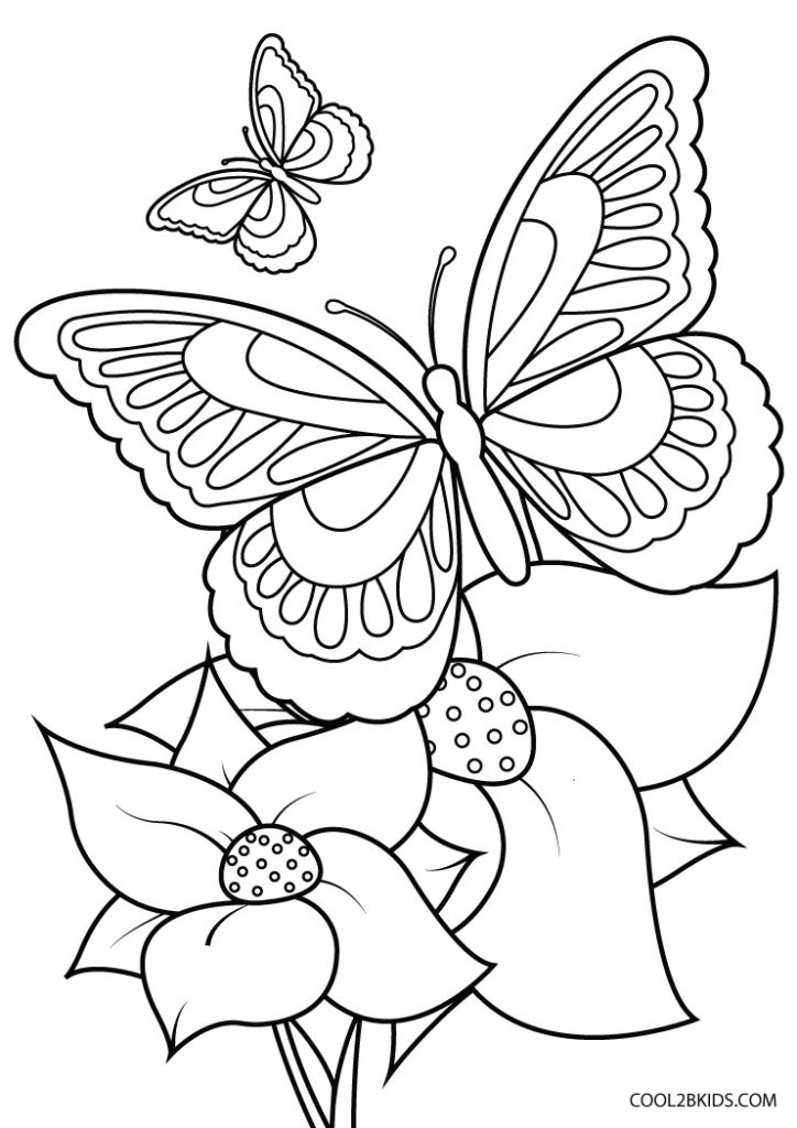 90 Butterfly Coloring Page Printable 48