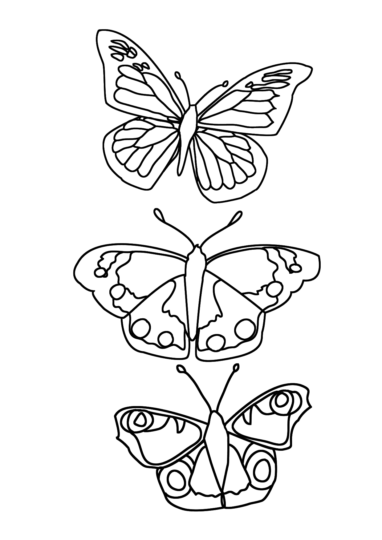 90 Butterfly Coloring Page Printable 60