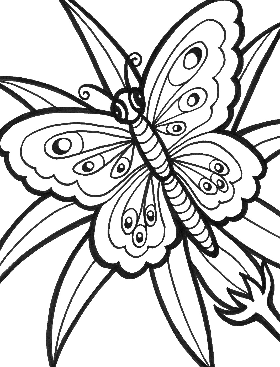 90 Butterfly Coloring Page Printable 61