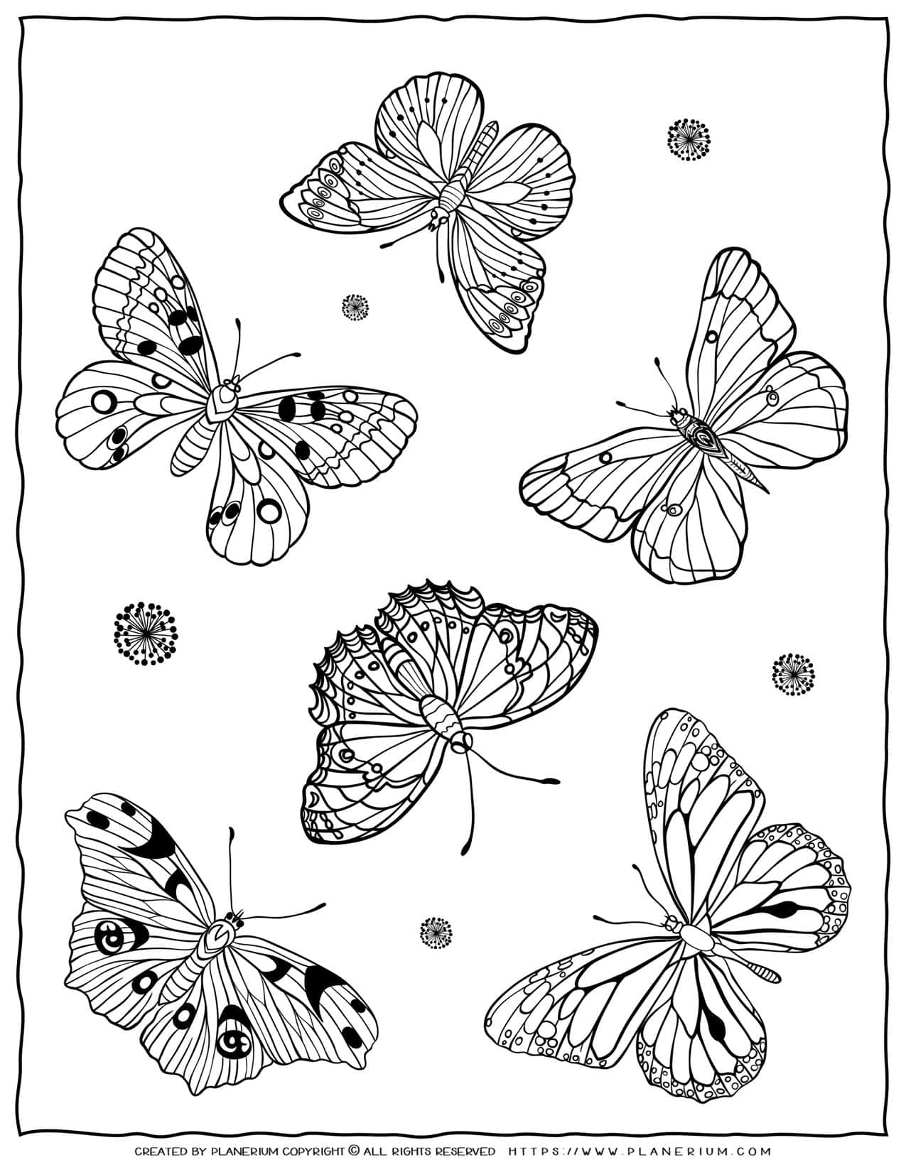 90 Butterfly Coloring Page Printable 94