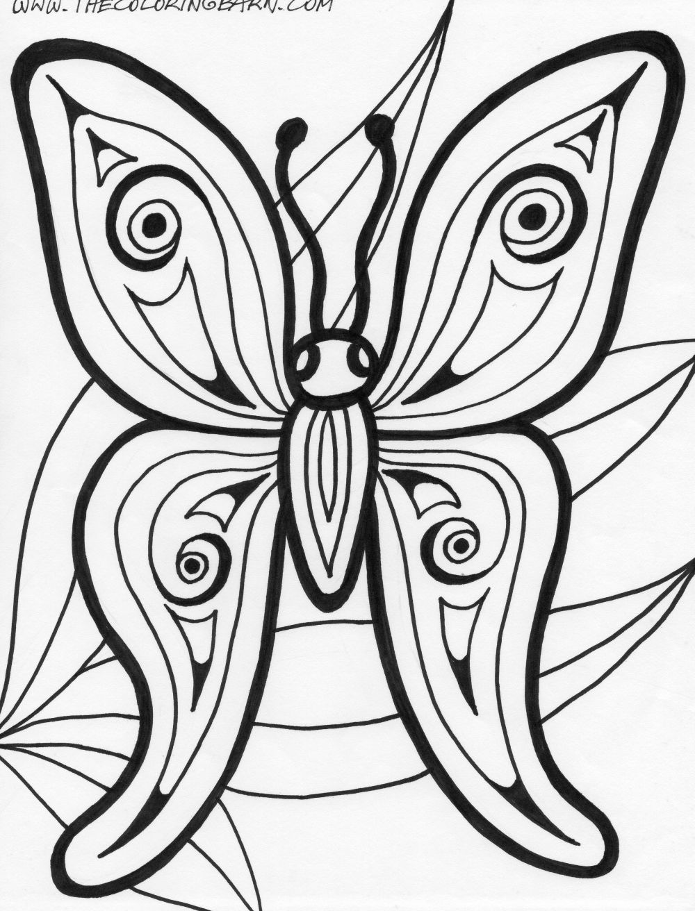 90 Butterfly Coloring Page Printable 95