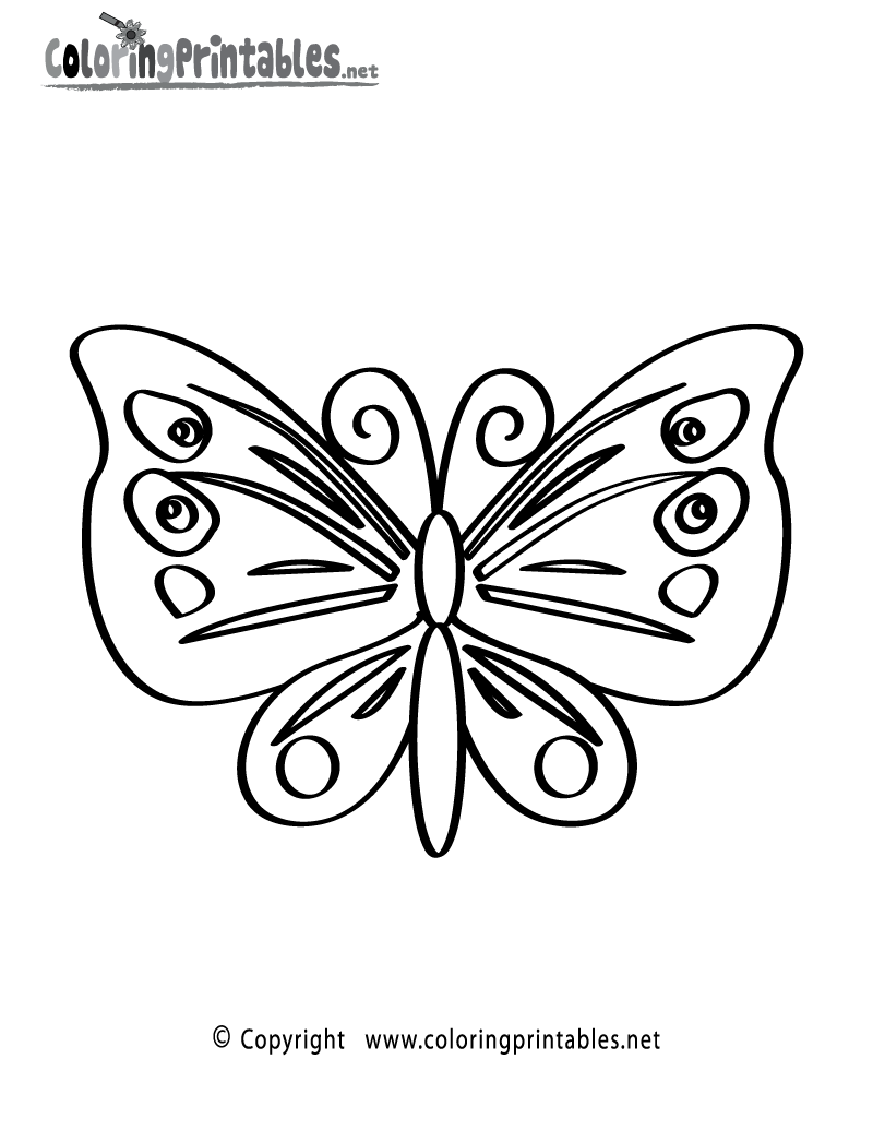 90 Butterfly Coloring Page Printable 96