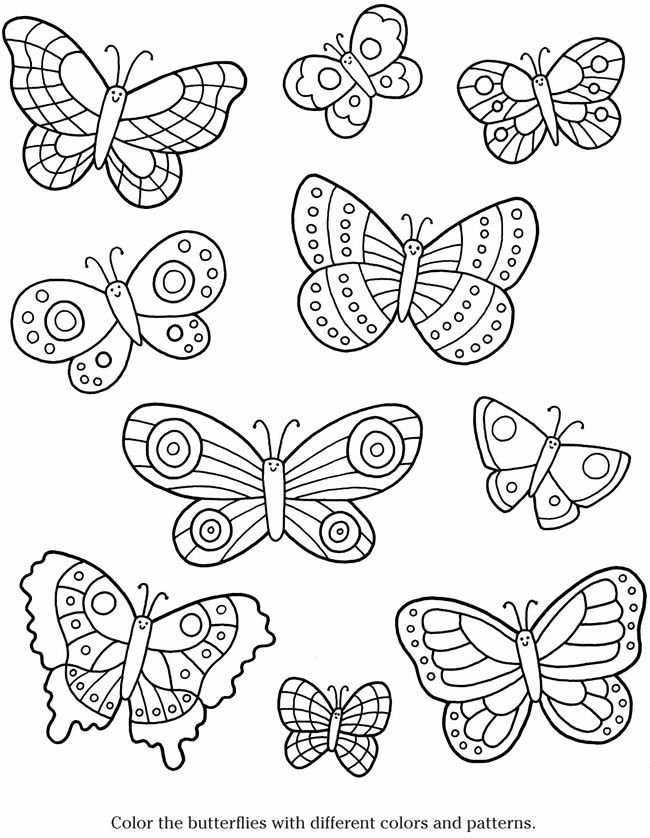 90 Butterfly Coloring Page Printable 98