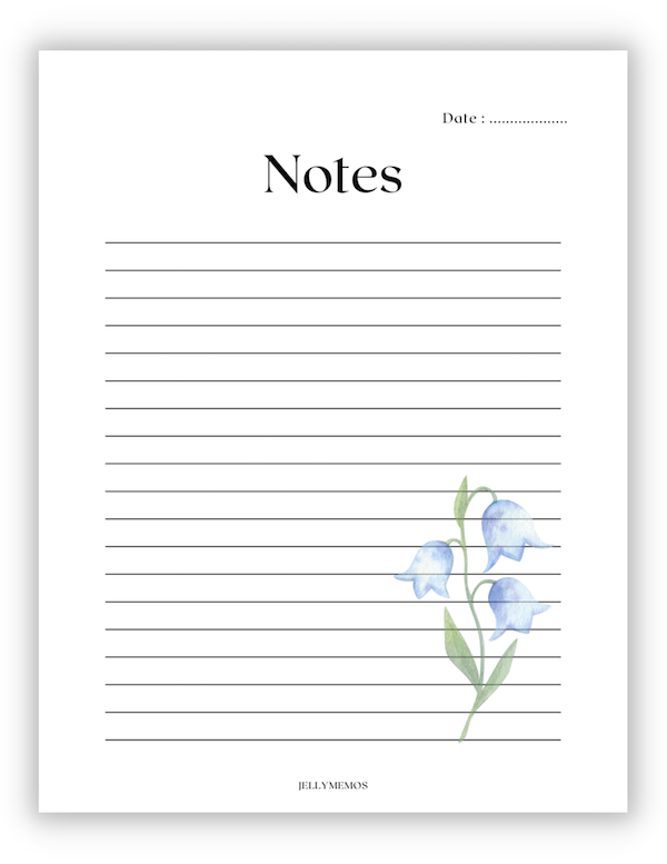 90 Cute Printable Notebook Paper - Pdf 100