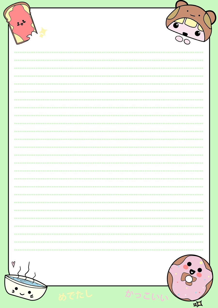 90 Cute Printable Notebook Paper - Pdf 55