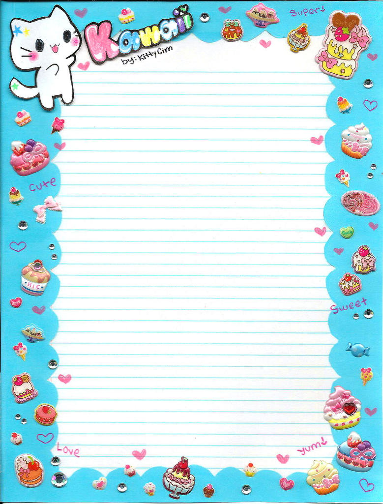 90 Cute Printable Notebook Paper - Pdf 94