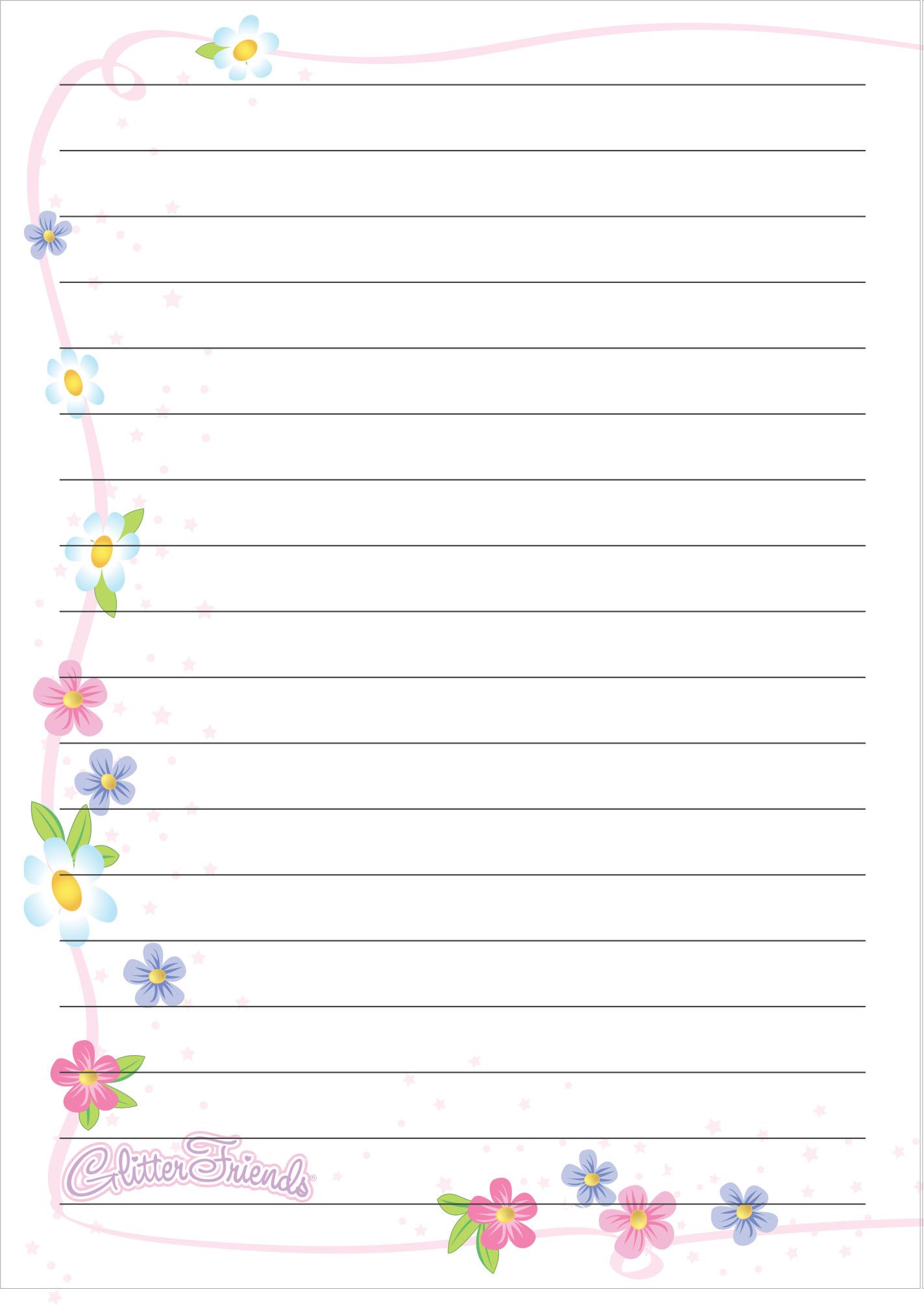 90 Cute Printable Notebook Paper - Pdf 96