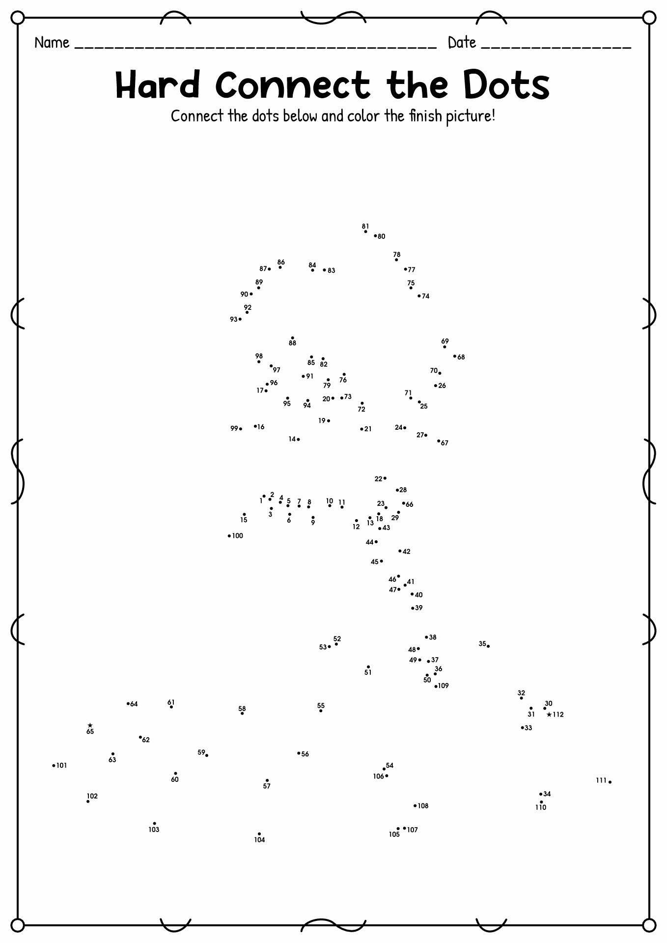 90 Dot To Dot Printables 18