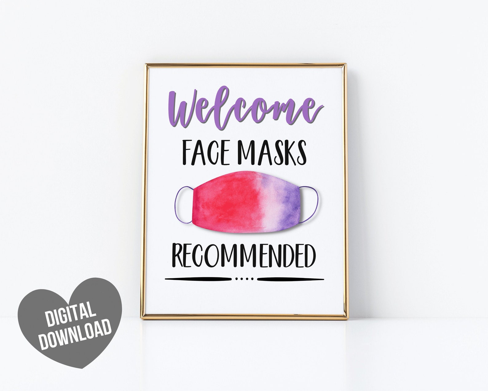 90 Face Mask Sign Printable 32