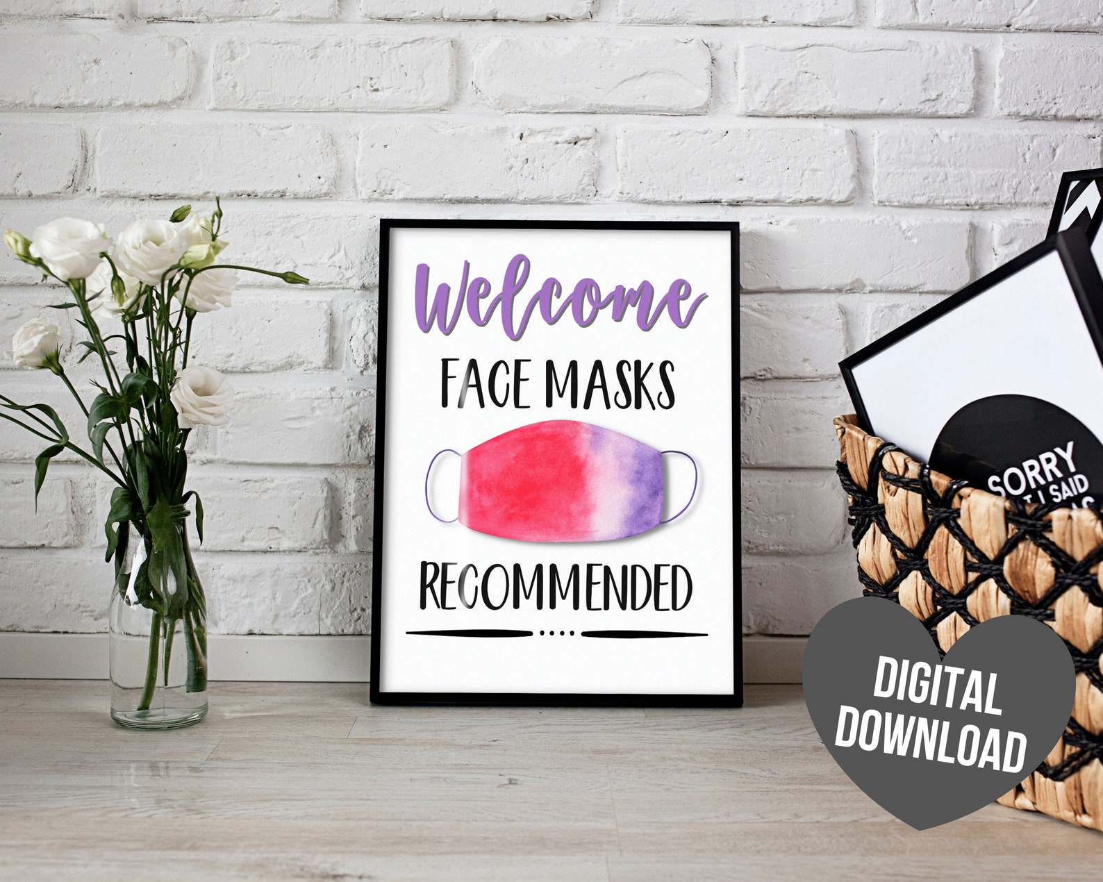 90 Face Mask Sign Printable 33