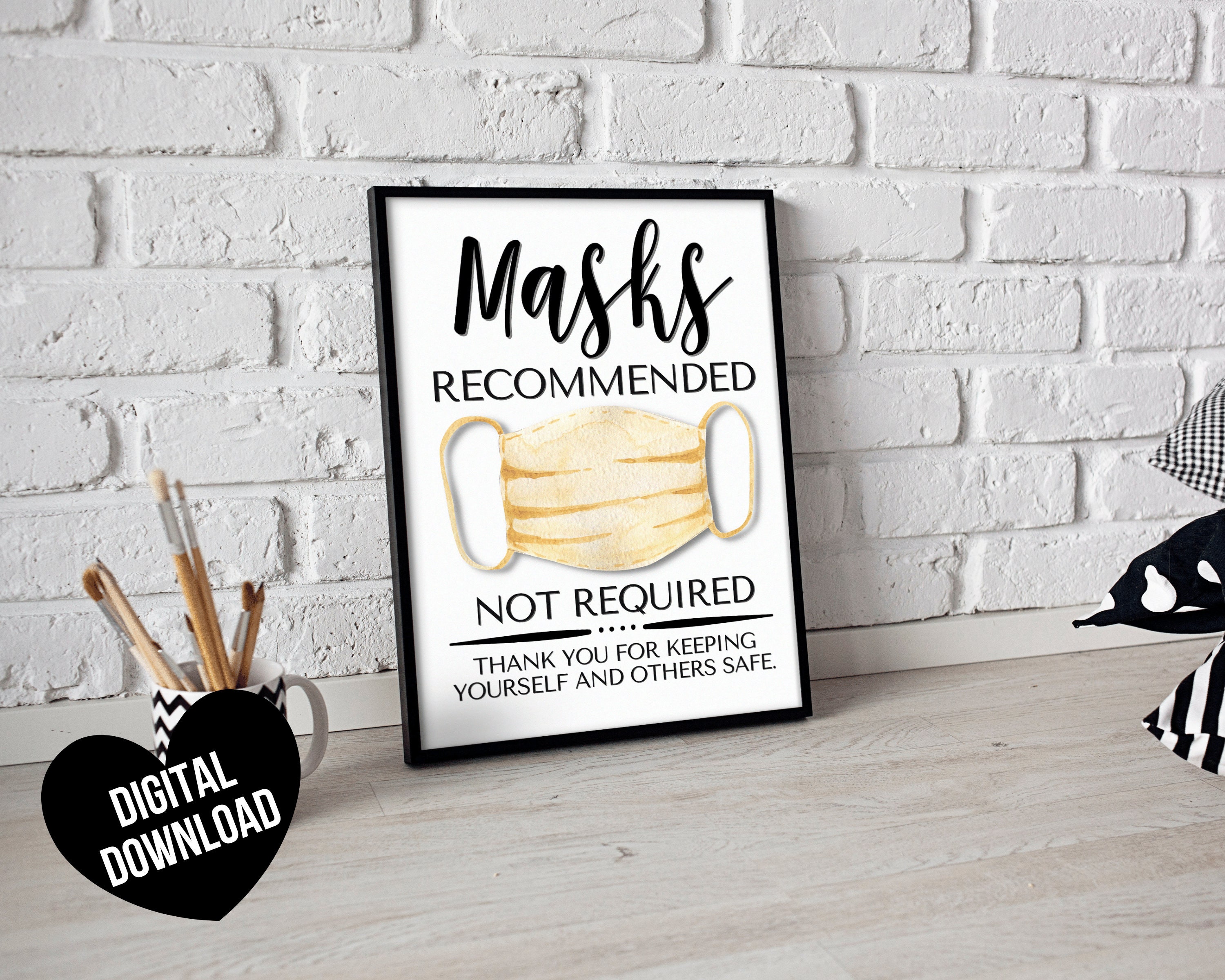 90 Face Mask Sign Printable 50