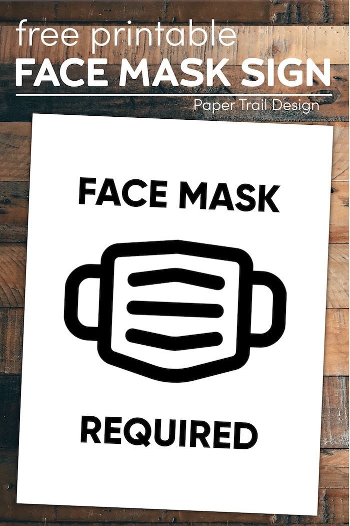 90 Face Mask Sign Printable 58