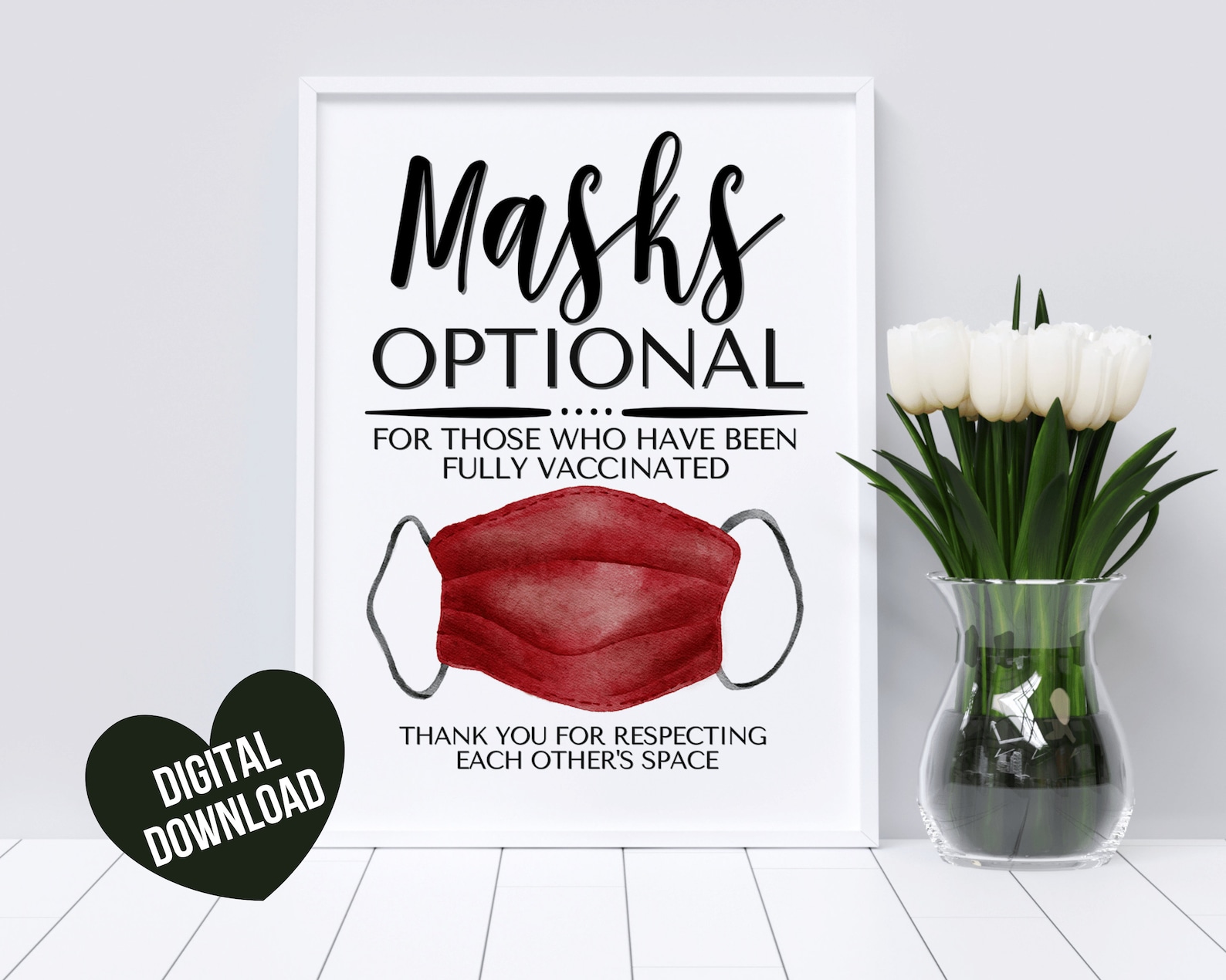 90 Face Mask Sign Printable 60