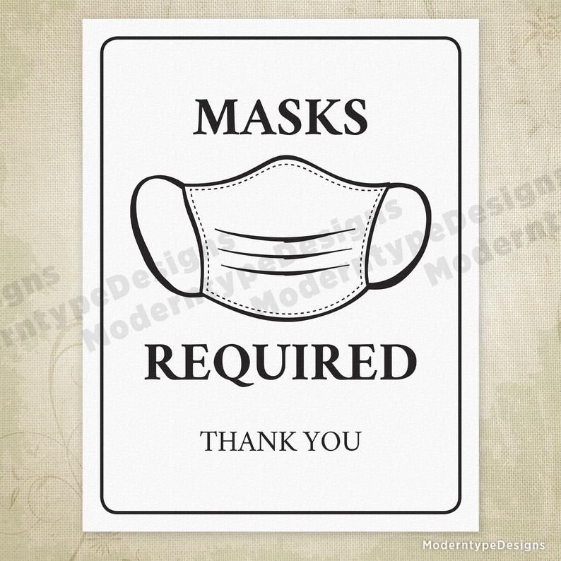 90 Face Mask Sign Printable 67