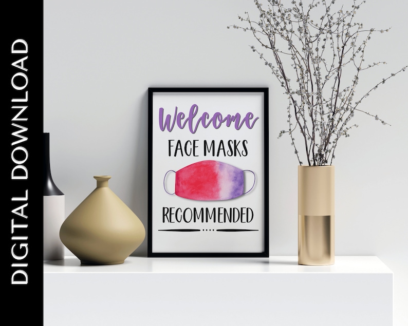 90 Face Mask Sign Printable 91