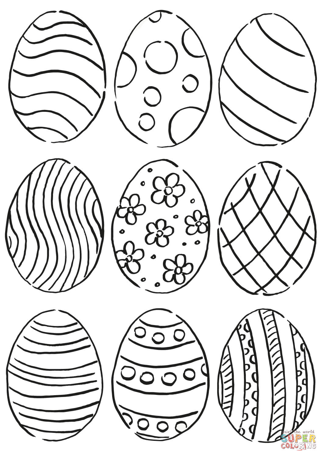 90 Free Easter Egg Printable Coloring Pages 17