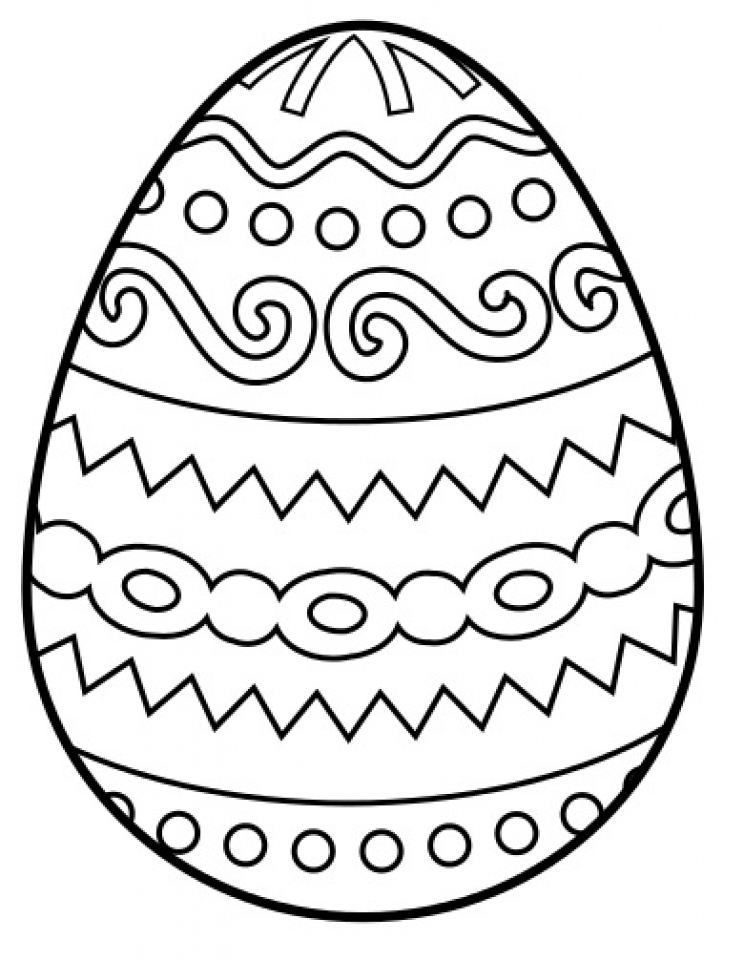 90 Free Easter Egg Printable Coloring Pages 4