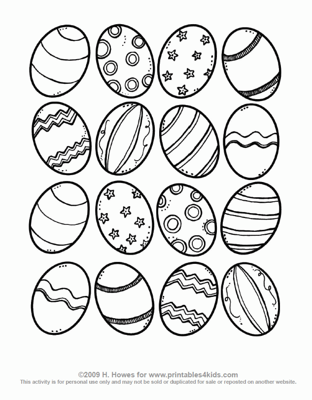 90 Free Easter Egg Printable Coloring Pages 60