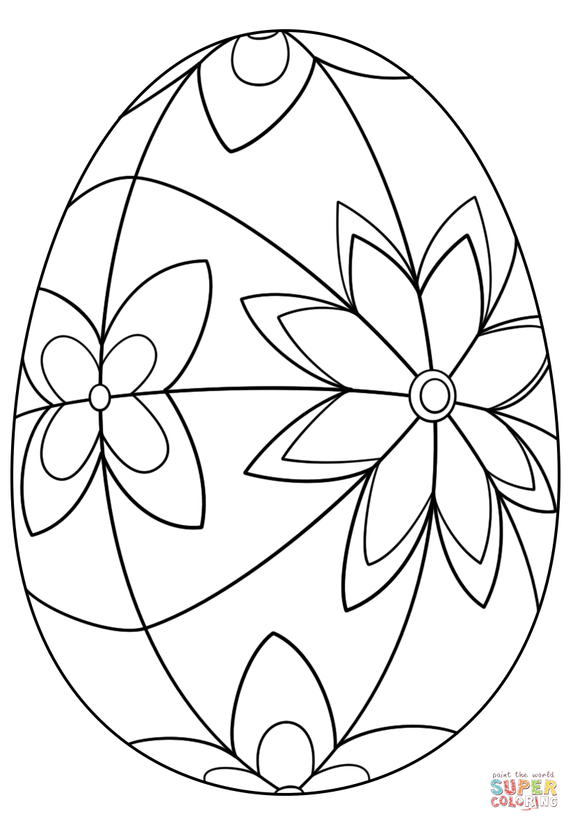 90 Free Easter Egg Printable Coloring Pages 63