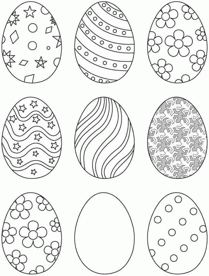 90 Free Easter Egg Printable Coloring Pages 73