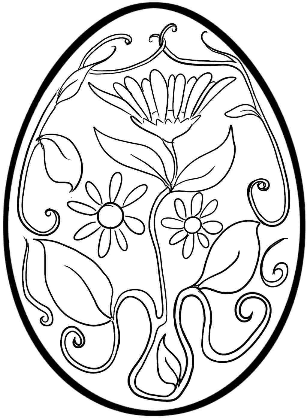 90 Free Easter Egg Printable Coloring Pages 78