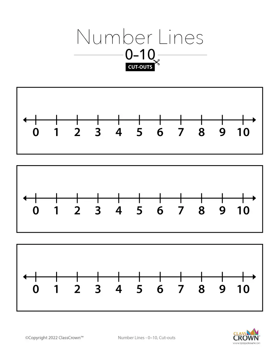 90 Free Printable Number Line 1-20 12