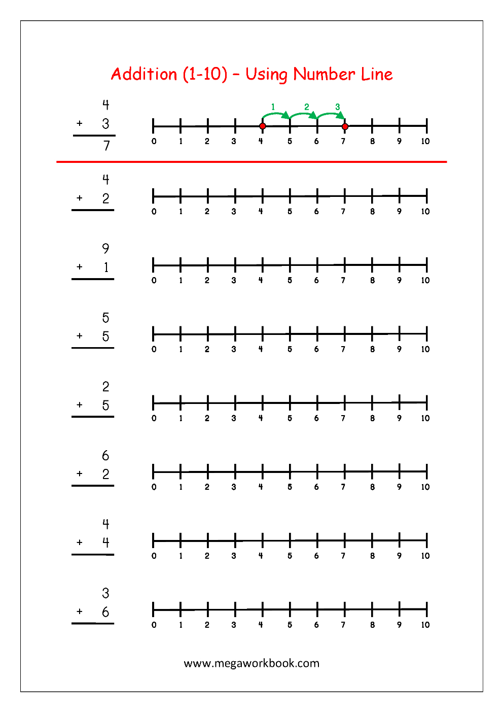 90 Free Printable Number Line 1-20 49