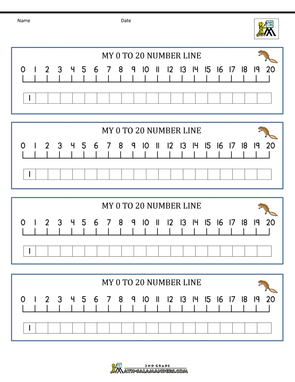 90 Free Printable Number Line 1-20 59