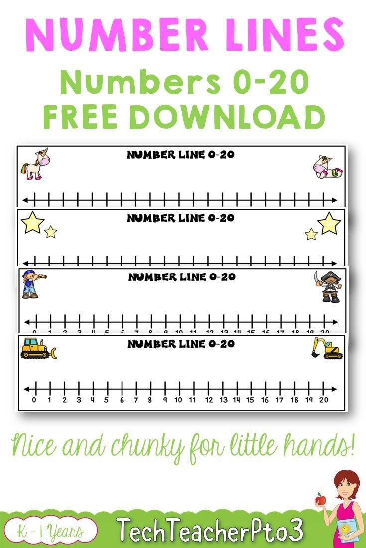 90 Free Printable Number Line 1-20 85