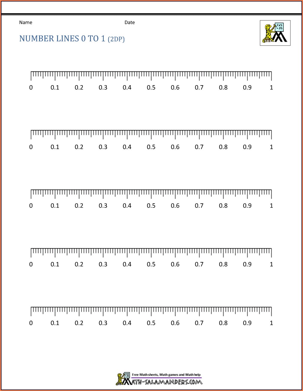 90 Free Printable Number Line 1-20 88