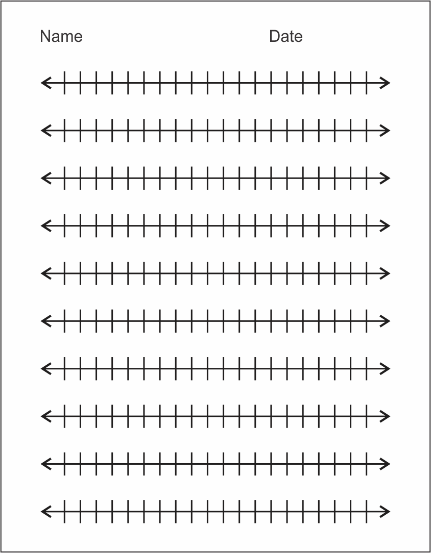 90 Free Printable Number Line 1-20 92