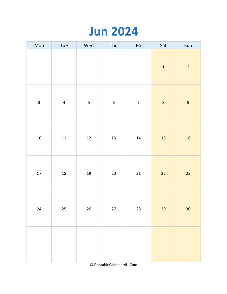 90 June 22 Printable Calendar 21