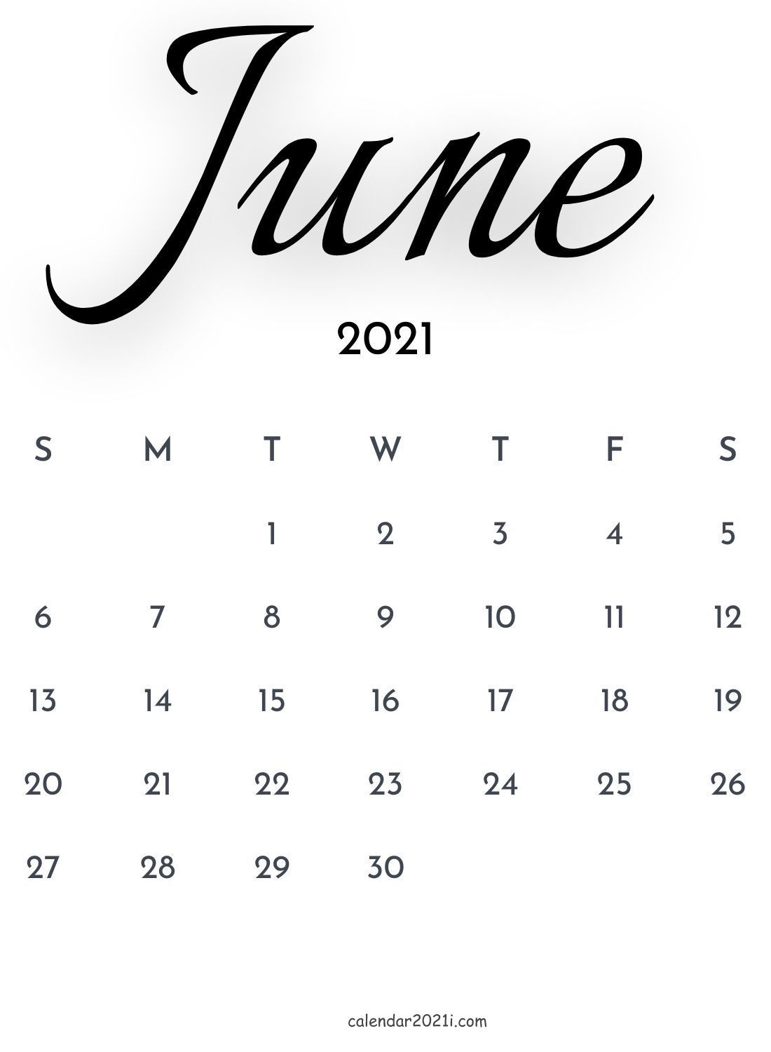 90 June 22 Printable Calendar 28