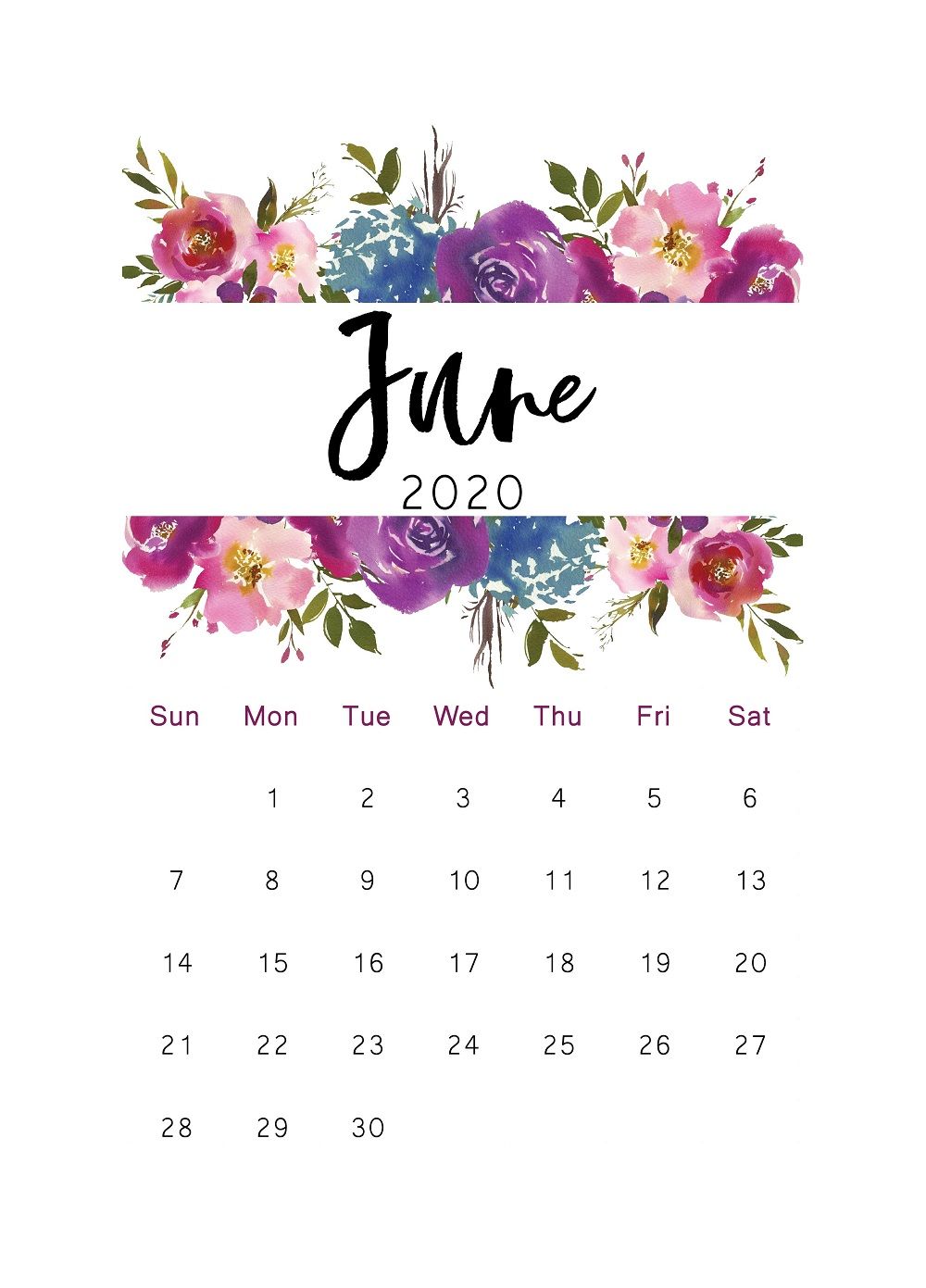 90 June 22 Printable Calendar 34