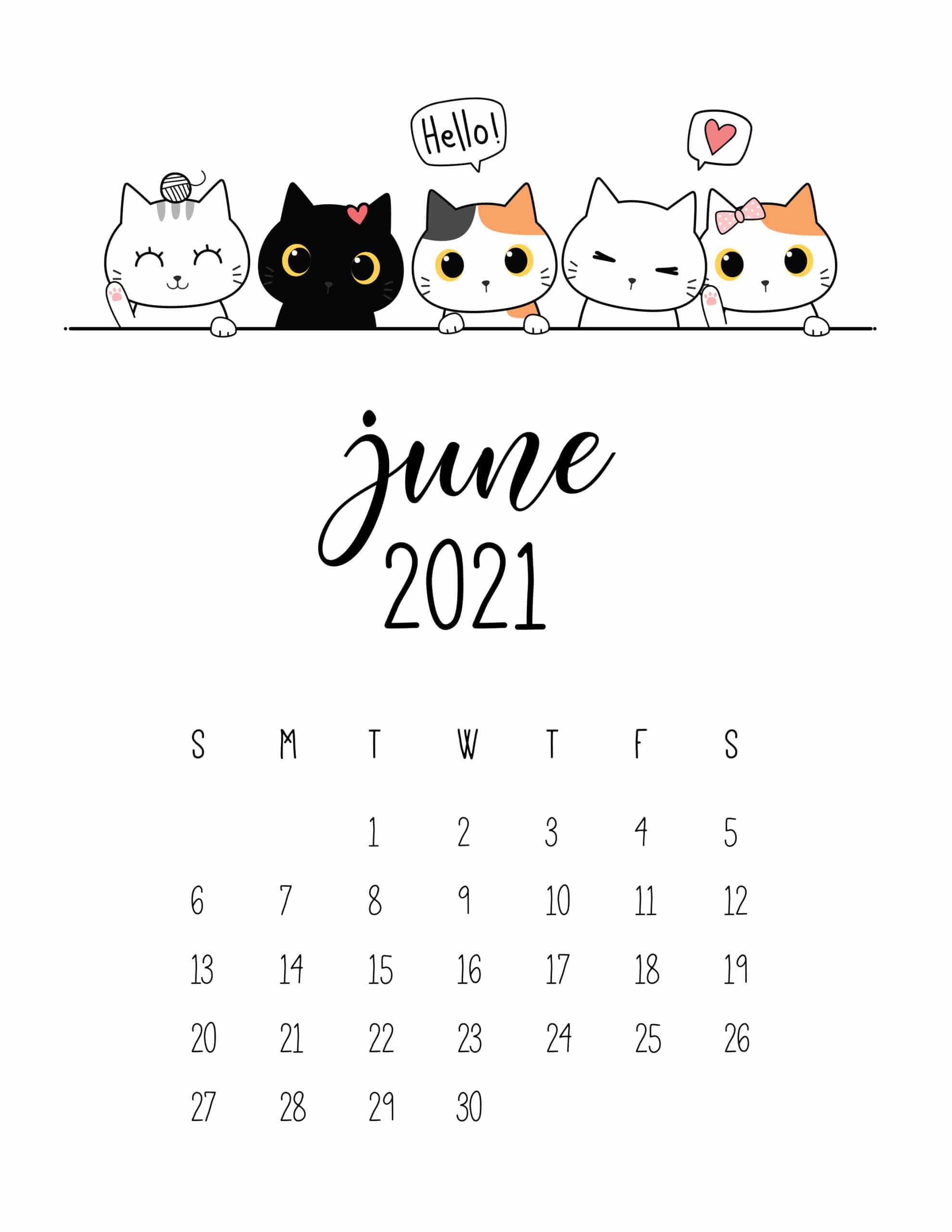 90 June 22 Printable Calendar 62