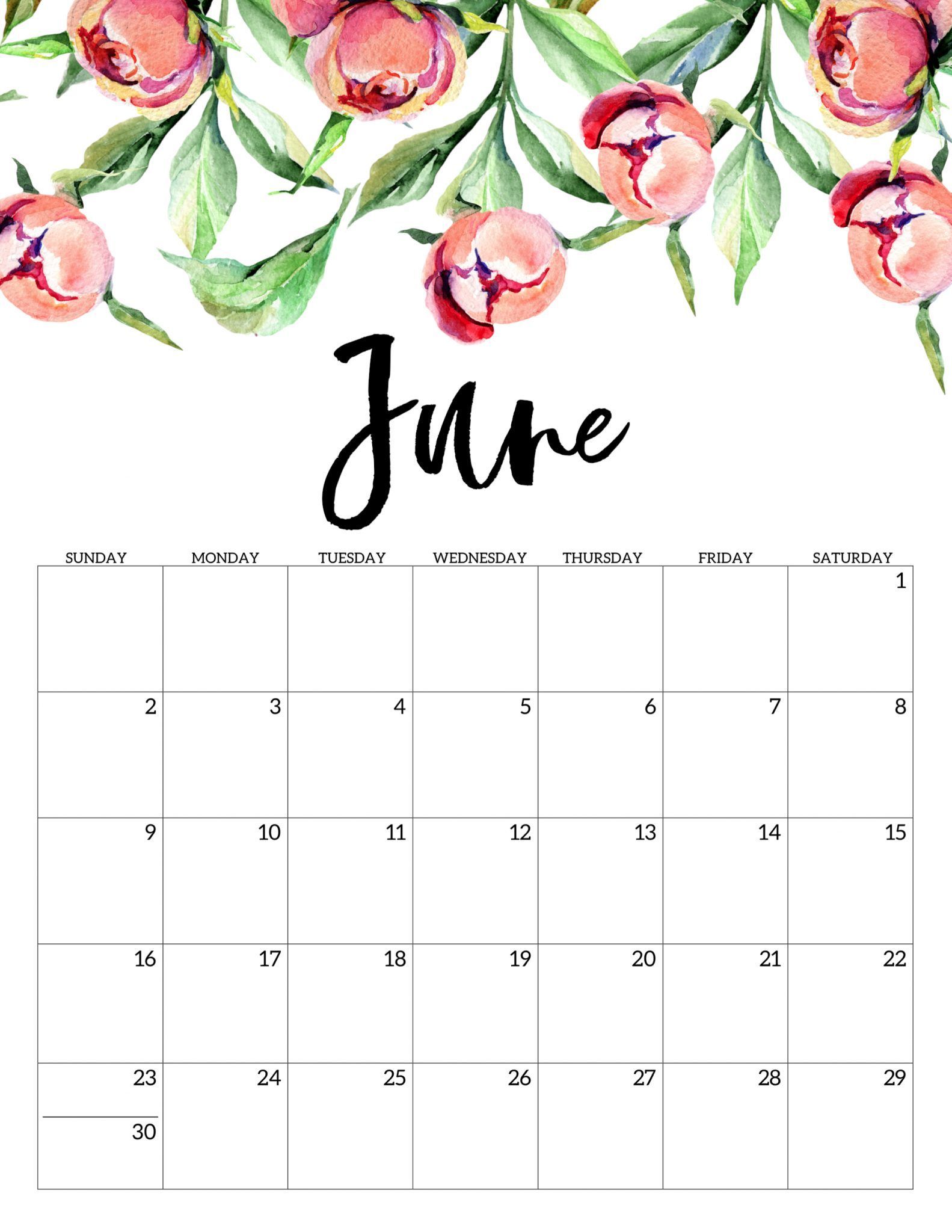 90 June 22 Printable Calendar 82